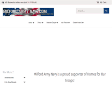 Tablet Screenshot of milfordarmynavy.com